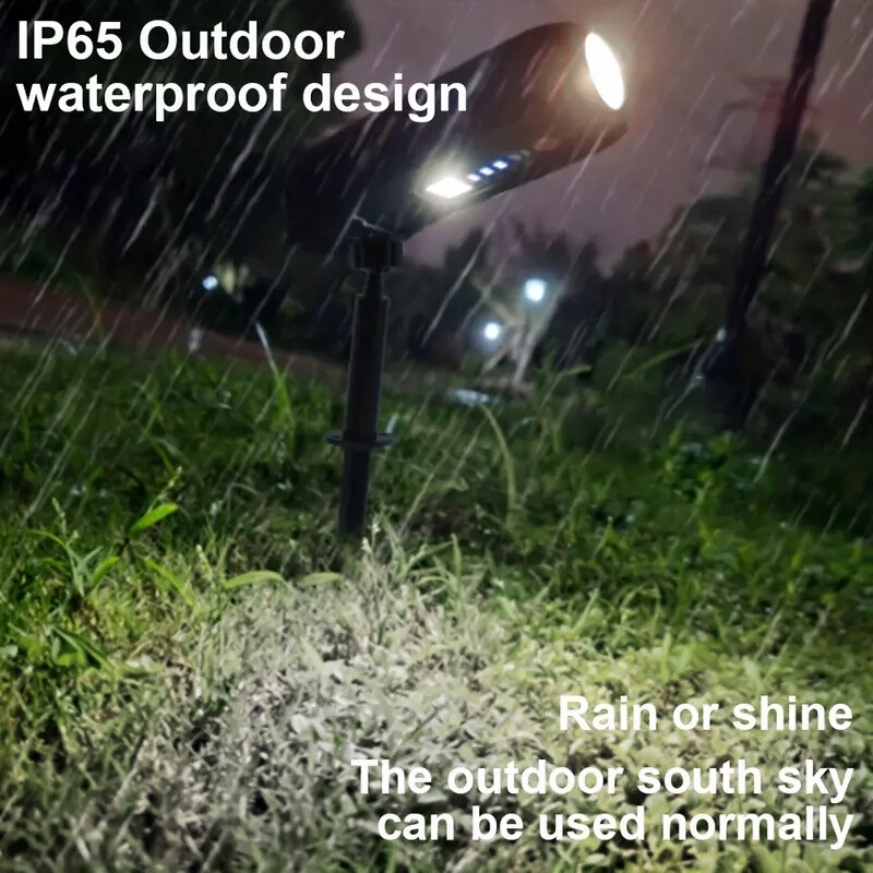 4X Bright Solar Powered LED Spotlight Waterproof Outdoor Yard Garden Spot Lights