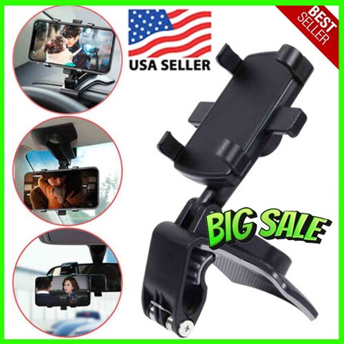 360&deg; Rotatable Retractable Multifunctional Car Dashboard Mobile Phone Holder US✅