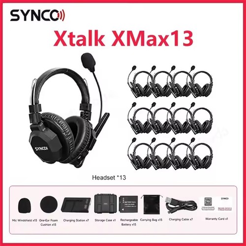 SYNCO XTALK XMAX2 ワイヤレスインカ厶 ヘッドセット 2人用 Amazon.co.jp: SYNCO XTALK X2 ワイヤレスインカムヘッドセット