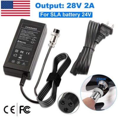 28V 2A Battery Charger For Razor Electric Scooter E100 E300 E125 E150 E175 E500