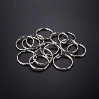 Lot 1000 pc New 1'' 24 mm Split Rings Key Rings Keyrings Full Circle