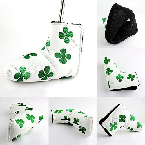 Leather Putter Head Cover PU Golf Protection Blade Headcover Closure US Stock