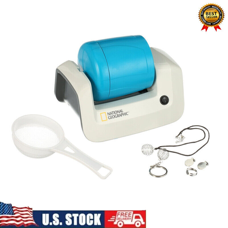 Rock Tumbler Kit Machine Polisher Kids Toys Childern Activety Center Playroom US