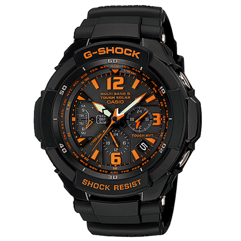 Pre-owned Casio G-shock Gravitymaster Gw-3000b-1ajf Solar Radio Atomic Analog Men`s Watch