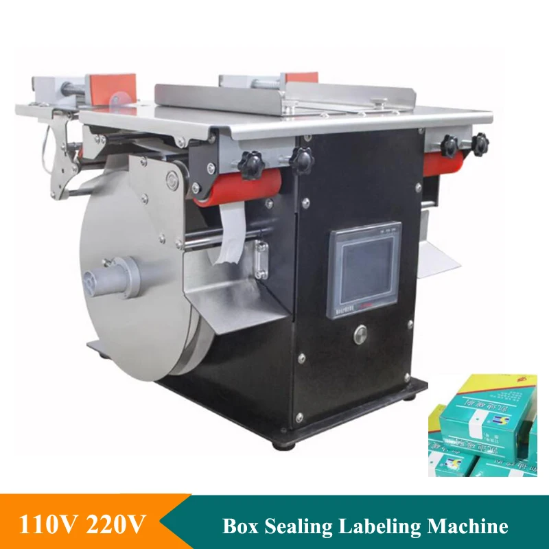 Small Carton Box Sealing Machine High Efficient Corner Packing Labeling Machine