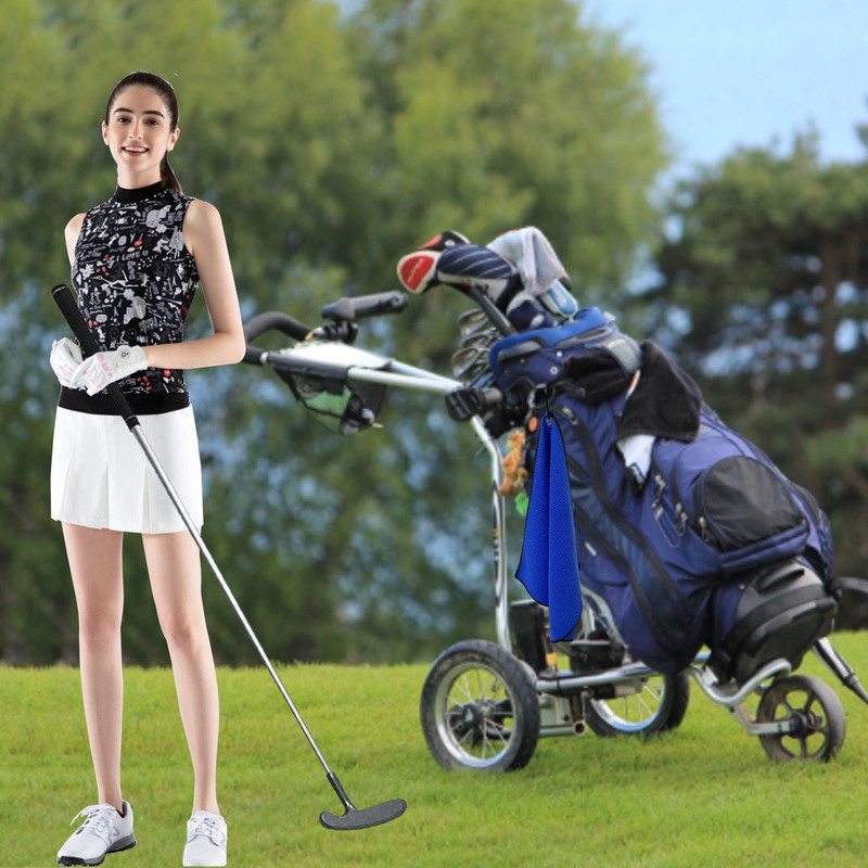 Golf Towel Microfiber Cleaning Kit 3 Packs Set Waffle Pattern Cleaner