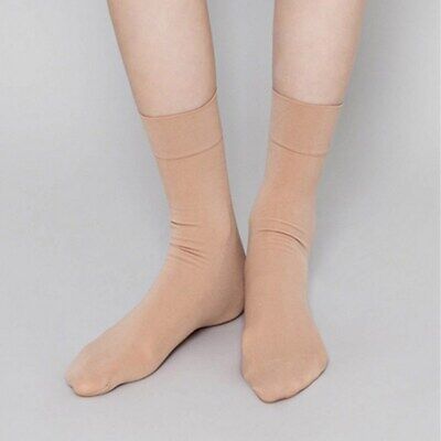 X MISS Women's Elasticity Liz Basic Ankle Stocking Skin color 10 pairs