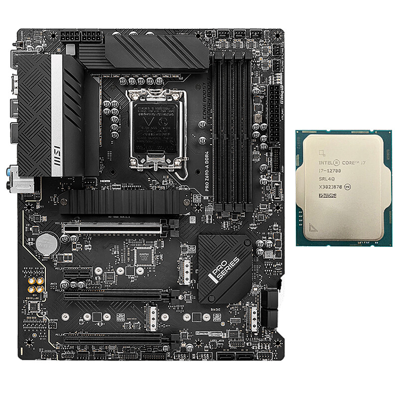 Msi PRO Z690-A DDR4 lga1700 Intel Core i7-12700 /12700K Processor