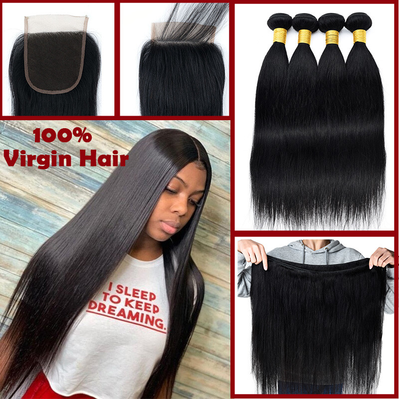 Clarolair Brazilian Straight Hair 3 Bundles Unprocessed Virgin 8a