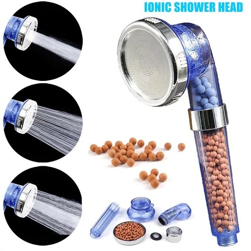 Water Saving High Turbo Pressure Shower Head Chrome Bath Powerful Energy