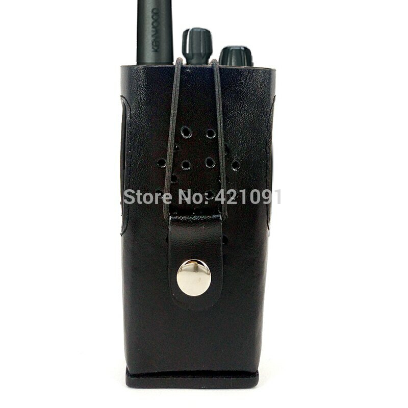 Leather Bag Case for Kenwood TK-3207 TK-2207 TK-3307 TK-3200 Walkie Talkie