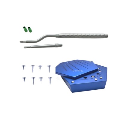 Dental GBR Hex Tac Case Guide Bone Regeneration Tacks Pins Driver Complete Set