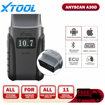 XTOOL A30D Wireless Full System Scanner IMMO TPMS OBD2 Diagnostic Code Reader