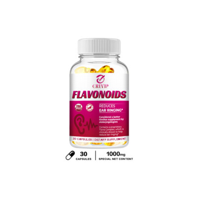 Flavonoids Capsules 1000mg - For Ear Health, Hearing Support, Healthy Eardrum