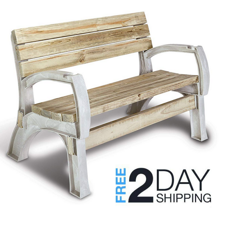 DIY Build Your Own Patio Yard Outdoor Park Bench Custom Chair Ends Benches Sand