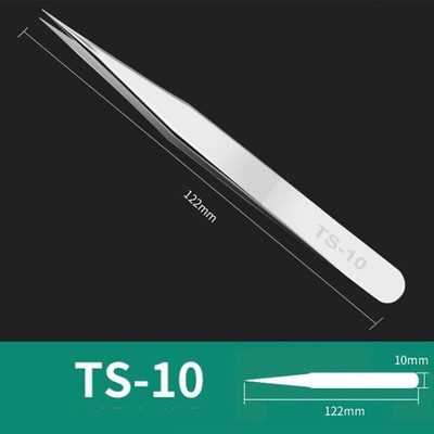 Tweezers Set 2 Piece Professional Stainless Steel Eyebrow Hair Pluckers + Case