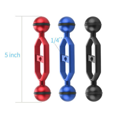 BGNing Diving Camera Bracket Mount Clamp Dual Ball Lighting Arm CNC Aluminum