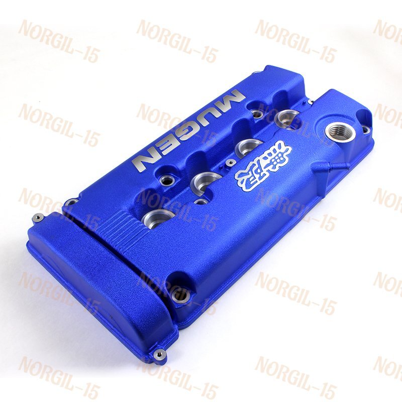 MUGEN Style Engine Valve Cover Blue For Honda Civic B16 B17 B18