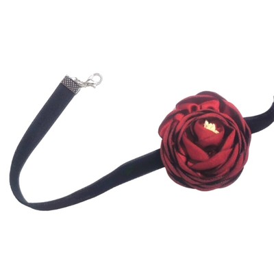 Gothic Elegant Big Rose Flower Clavicle Chain Necklace Women Wedding Sexy Choker