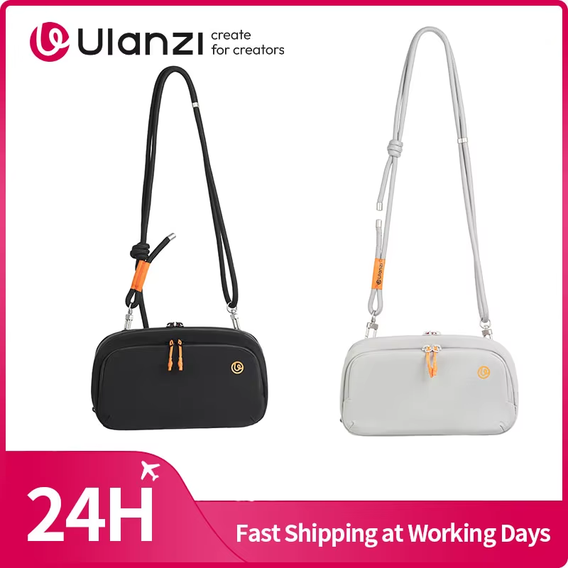 TechLite Sling Portable Cross-body Bag for Smartphone Mini Mic Action Camera for