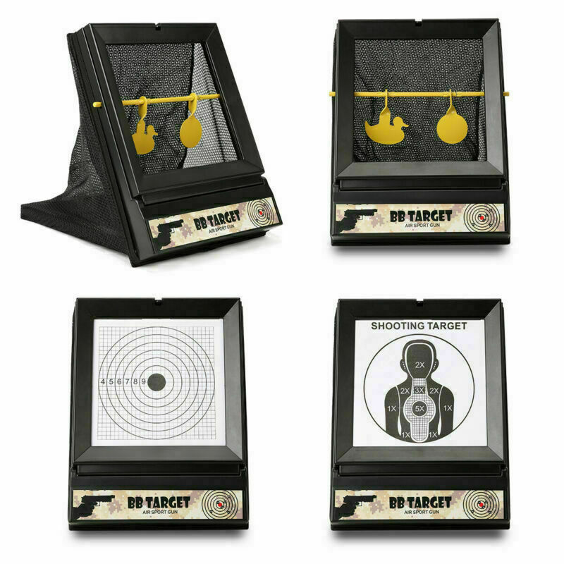 Airsoft BB&Pellet Reusable Gun Shooting Targets with Catcher Net + Tar