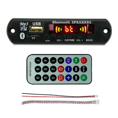 USB MP3 Module Bluetooth 12V MP3 WMA Decoder Board Audio Module FM AUX USB2504