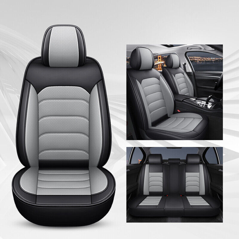 For Ford Fusion Car Seat Cover Leather Front Rear Full Set 5-Seat Protectors Pad