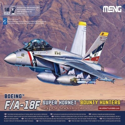 MENG LS-016 1/48 SCALE Boeing F/A-18F Super Hornet VFA-2 Bounty Hunters Model