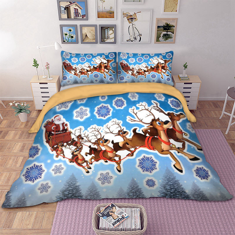 Buy Christmas Duvet Cover Quilt Cover Bedding Set With Pillow