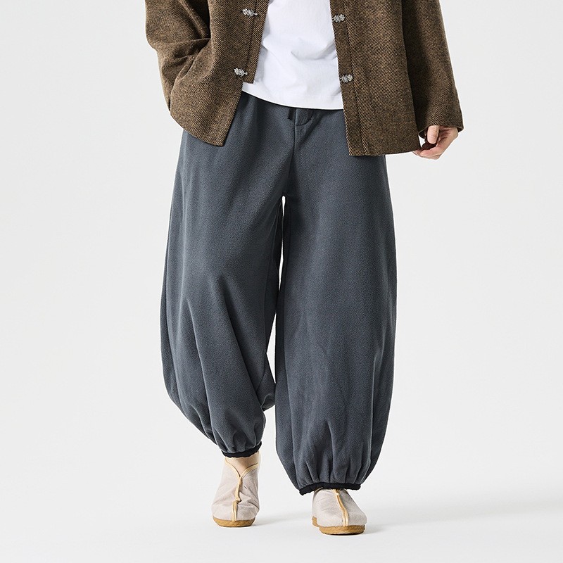 japanese-men-straight-baggy-pants-drawstring-elastic-waist-warm-lined-trousers