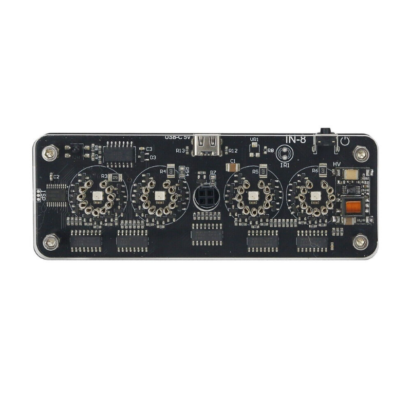 IN-8 4-Digit Nixie Tube Desktop Clock Advance w/ LED Backlight Remote Control