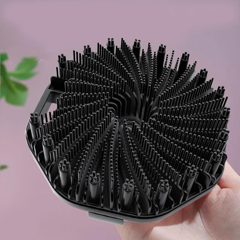 Silicone Body Scrubber, Polygon Shape Back Scrubber, Soft Bristles for Gentle Ex