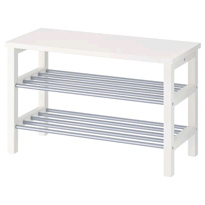 Tjusig White Benches With Shoe Storage White Hall In Poringland