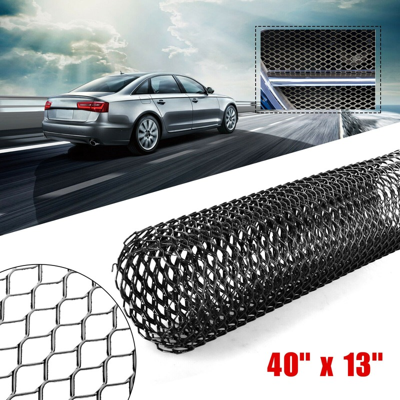 Car Grille Mesh Aluminum Rhombic Front Kidney Net Insert Bumper Universal 40x13"