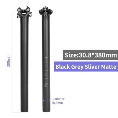 Seatpost 27.2/30.8/31.6mm Matte Black Road Bike Canote Carbono Length 350/400mm 