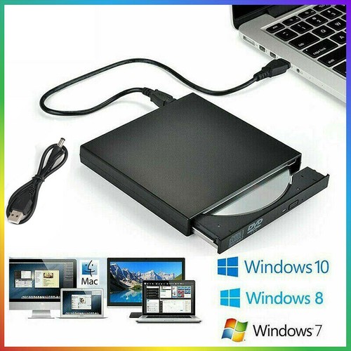 Externes DVD Laufwerk USB 3.0/2.0 Brenner Slim CD DVD-RW Brenner für PC Laptop