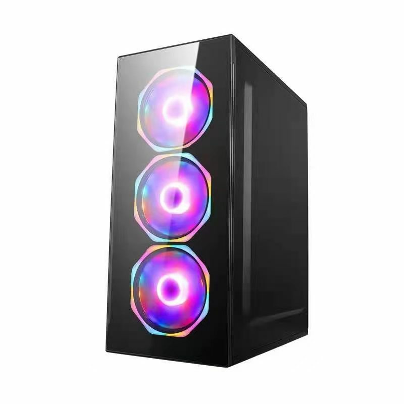 Glasseite Glasscheibe Gaming Pc Gehäuse USB 3.0 ATX Tower schwarz--XY3