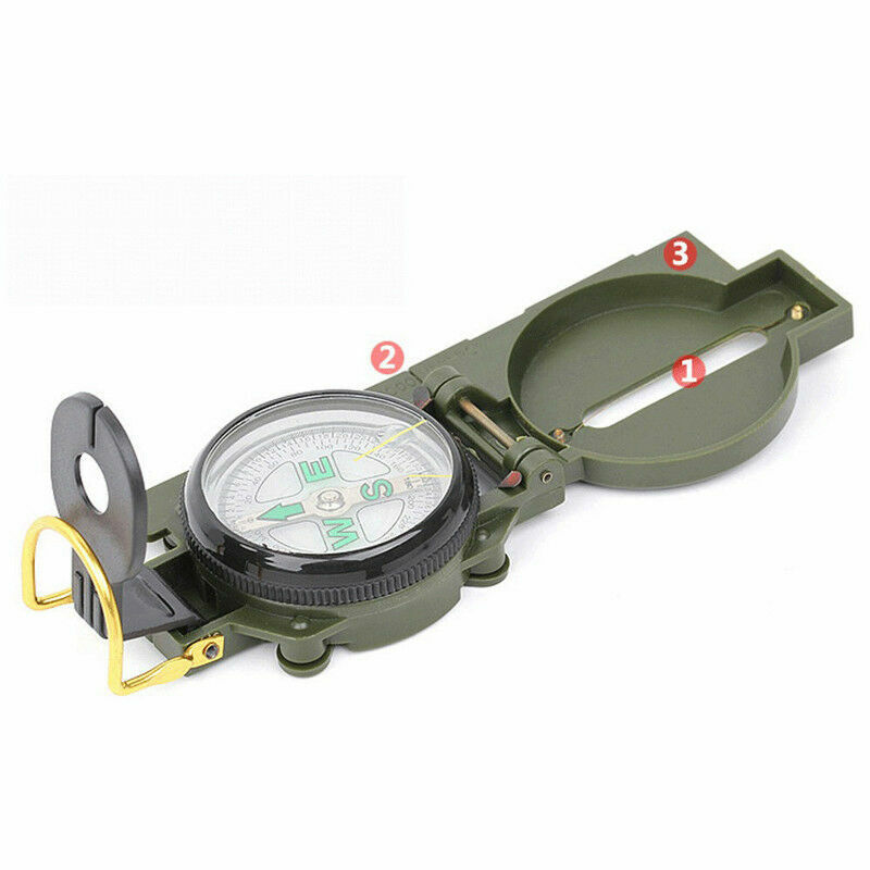 Compass Lensatic Versatile Military Camping Hiking Survival Outdoor Activity Us