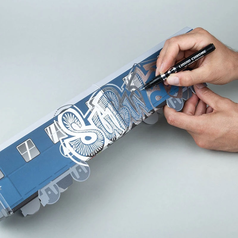 MOLOTOW LIQUID CHROME INK 1mm 2mm 4mm 5mm or 30mL Refill Graffiti Art Supplies