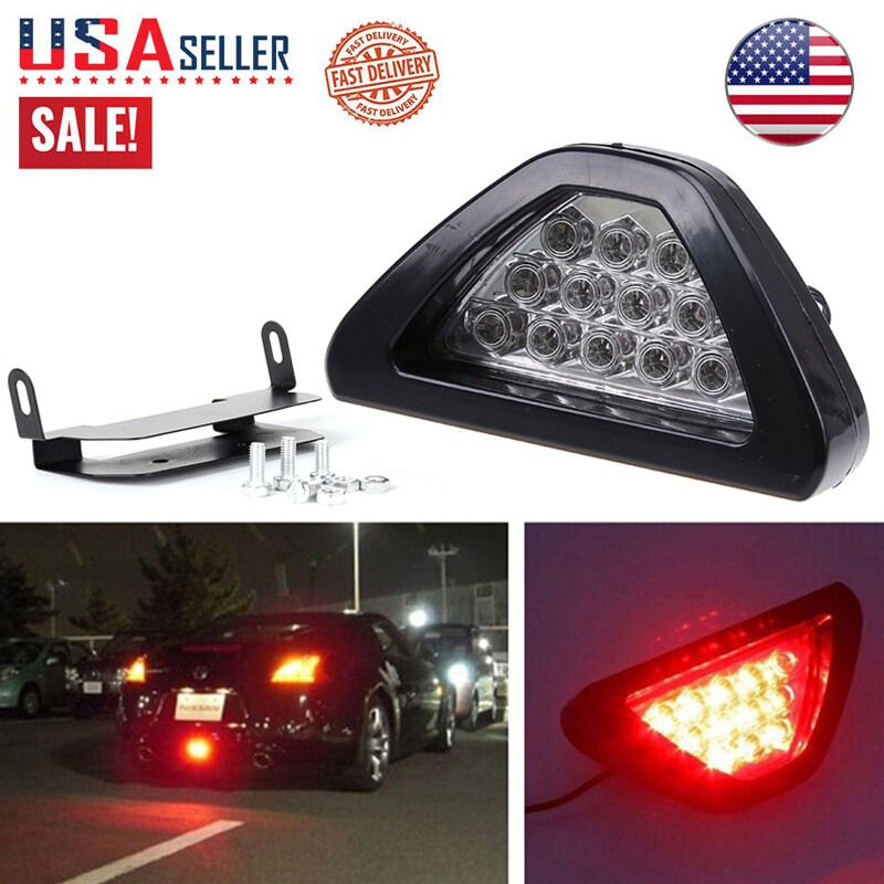 1X F1 Style Triangle 12-LED Rear Stop Tail 3rd Brake Light Universal SPORTY New