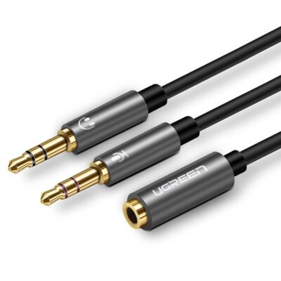 3.5mm female 4pin to 2x3.5mm plugs Splitter, UGREEN/20899