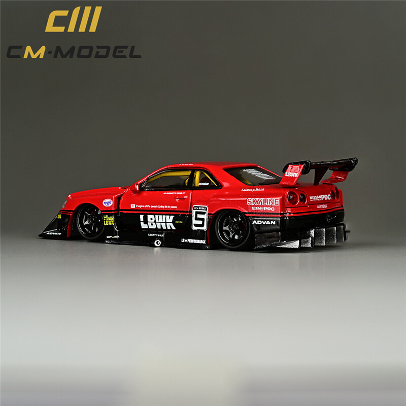 セット1/43 Super Silhouette SKYLINE ER 34 NISSAN SKYLINE LB-ER34 SUPER SILHOUETTE #23 WHITE 1/43