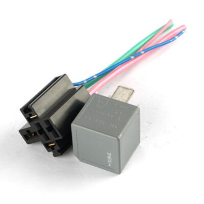 1Pce V23136-J4-X89 DH22-14B192-EA 12V Automotive Relay 4Pins With AVK01-4P Cable