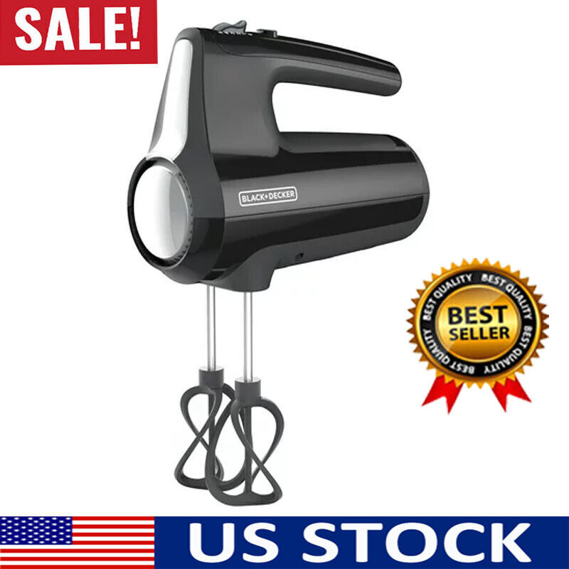 Hand Mixer Electric 5 Speed Portable Cake Handheld Mixing Batter Stainless Steel