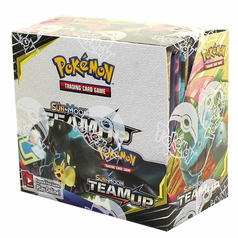 Details About Pokemon Tcg Sun Moon Team Up 36 Pack Booster Box Trading Card Game New