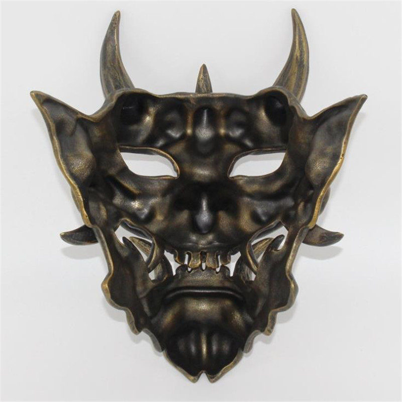 Japanese Prajna Hannya Mask Noh Kabuki Devil Demon Oni Samurai Helmet Wall Decor