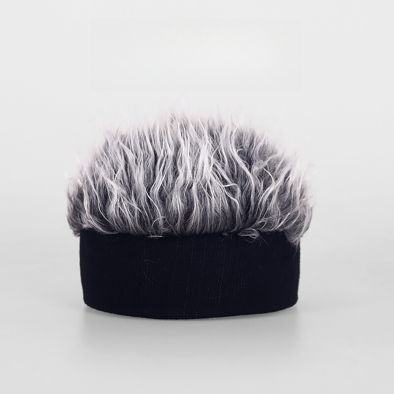 Unisex Men Women Casual Wig Hat Hip-hop Street Dance Cap with Fake Hair Wig Hat