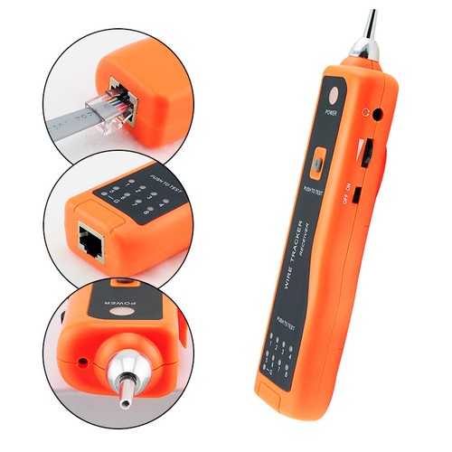 Network Ethernet LAN RJ45 RJ11 Wire Tracker Tracer Ethernet Cable TesterTool USA
