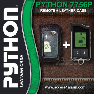Python 7756P 2-Way LCD Remote, USB and Leather Case For 4606P 4706P 5606P 5706P