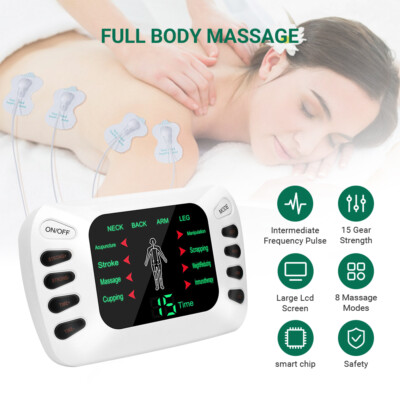 Electric Pulse Massager Tens Unit Muscle Stimulator Machine Therapy Pain Relief